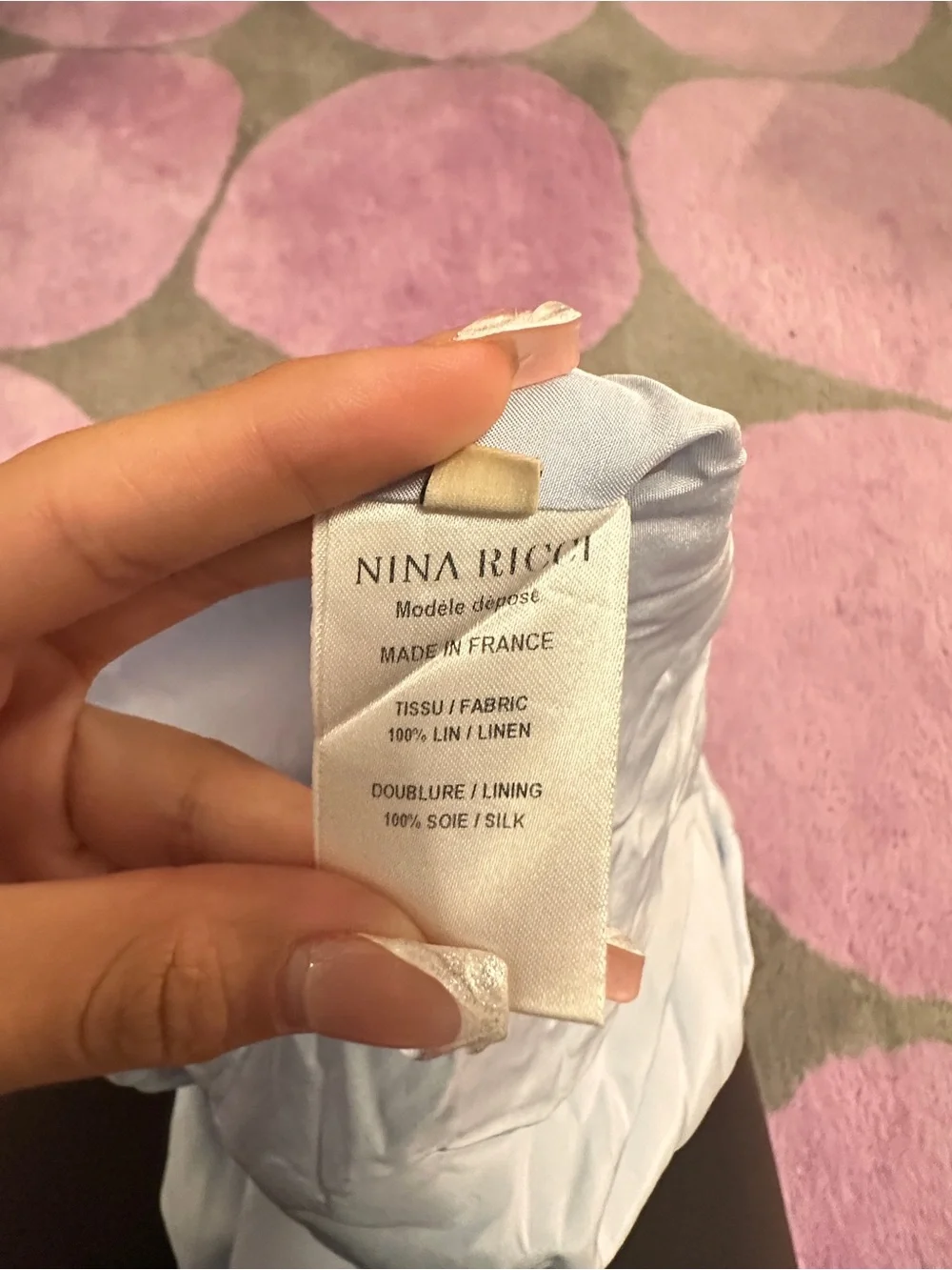 Nina Ricci Pale Blue Sleeveless Dress - Picture 6 of 7